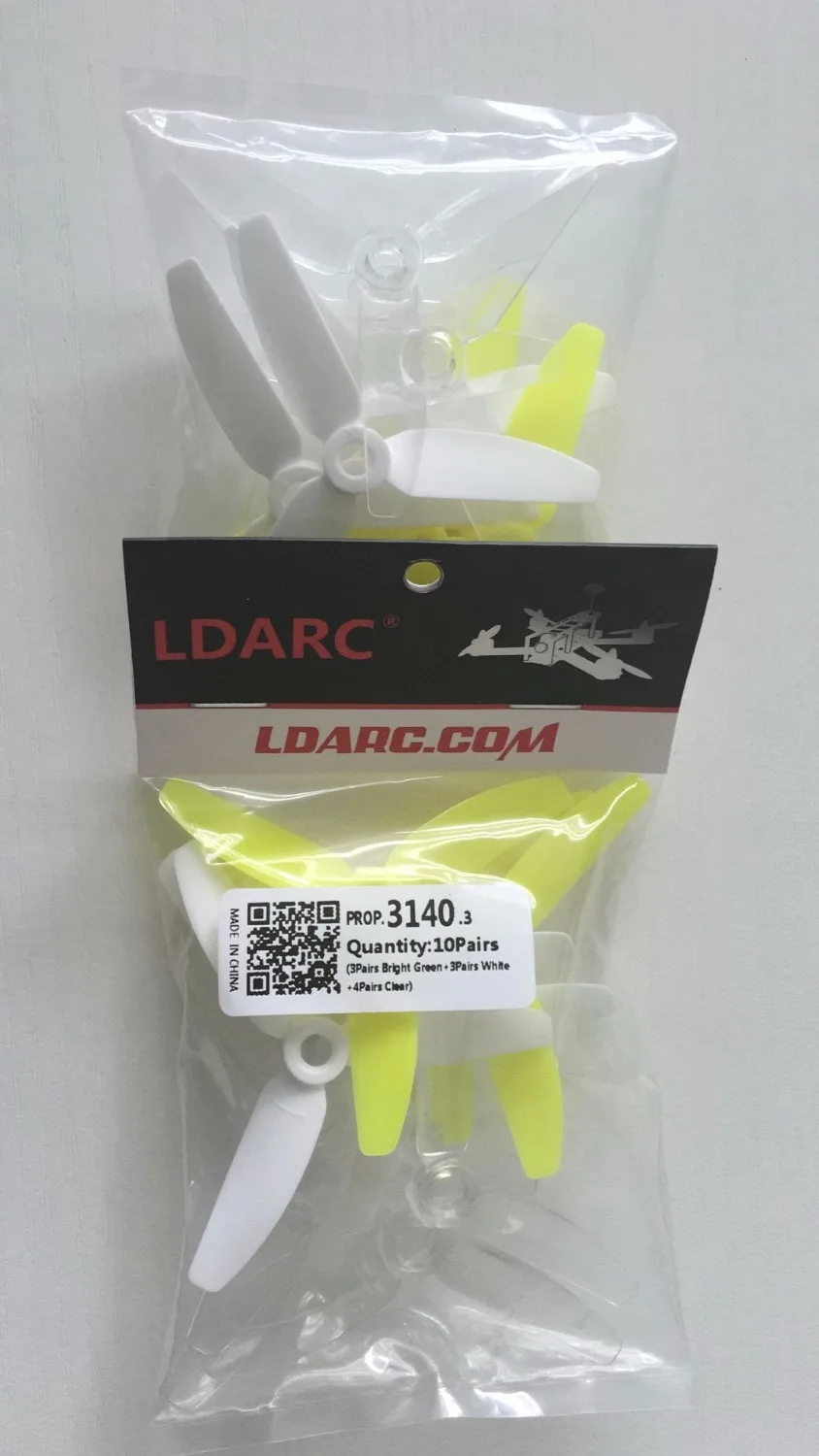 

New arrival 10 pairs Original LDARC 3140 3 blade Propeller Three Colors CW CCW Propeller