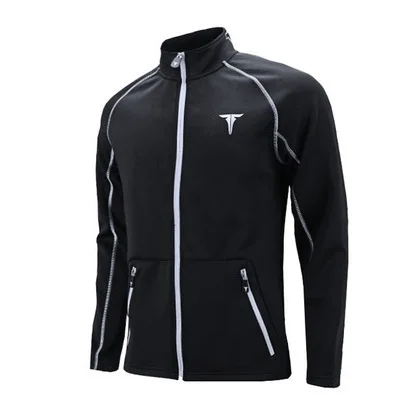 Black Silver Jacket TIBHAR, спортивная одежда для настольного тенниса, новая куртка, тренировочный костюм с брюками, трикотажный свитер для пинг-понга - Цвет: Black Silver Jacket