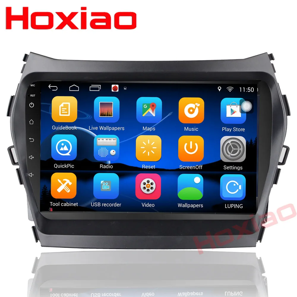 Android 2 + 32 для HYUNDAI IX45 Hyundai Santa Fe 2013 2014 2015 четырехъядерный 9 &quotBluetooth Din автомобильный DVD
