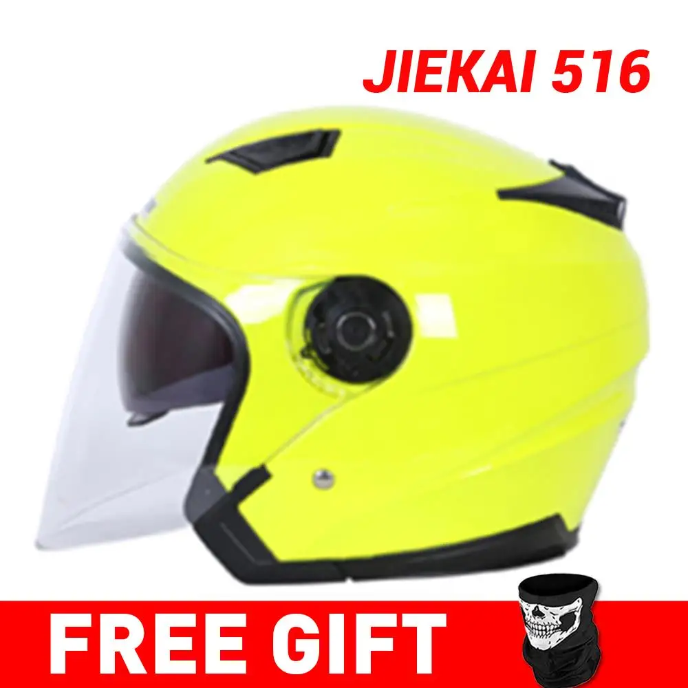 JK516-Yellow Распродажа, HEROBIKER мотоциклетный шлем, мотоциклетный шлем, мотоциклетный шлем для мотокросса, мотоциклетный шлем для 3/4 лица, Cascos Para Moto - Цвет: JK516-Yellow