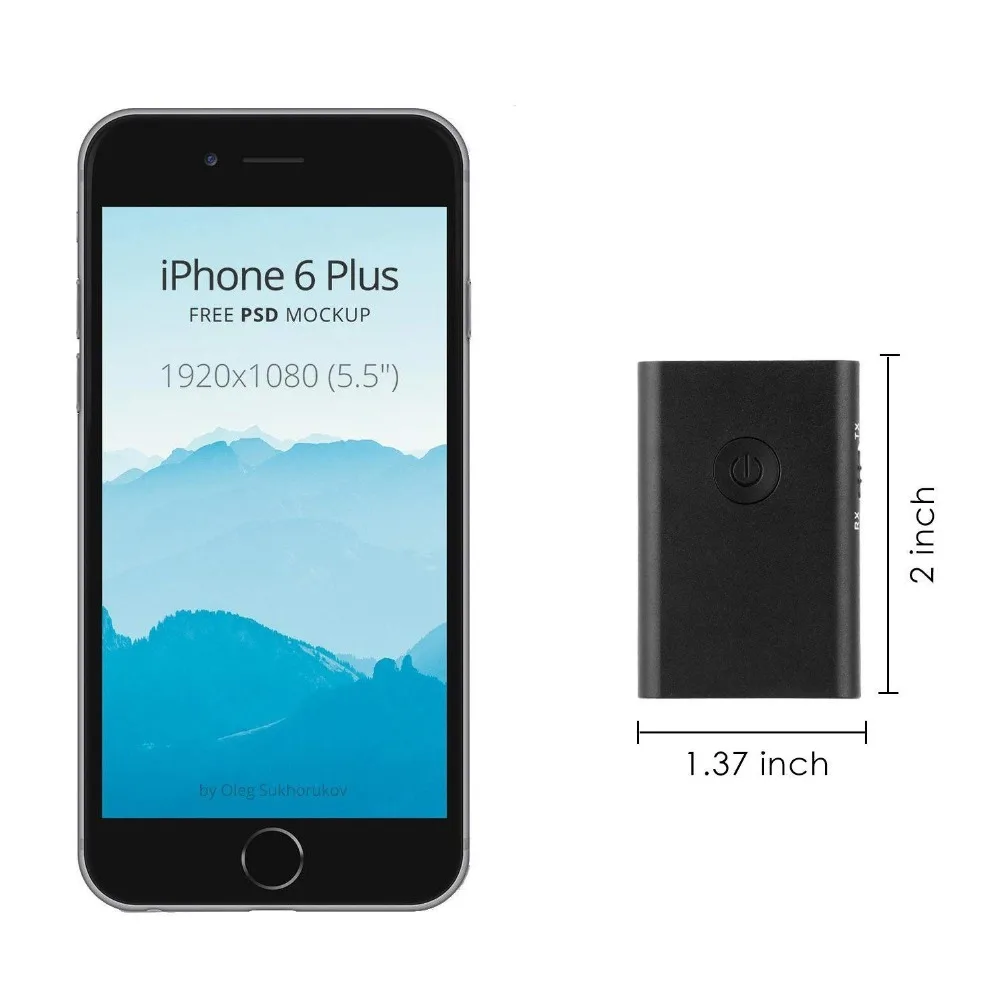 2 In 1 Wireless Stereo Audio Receiver Music Bluetooth Transmitter Adapter For Mobile Phones Laptop | Электроника