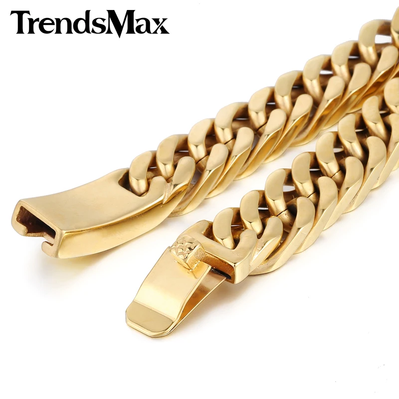 Мужской браслет в стиле хип хоп из нержавеющей стали 316L 14 мм|steel bracelet men|steel braceletsteel