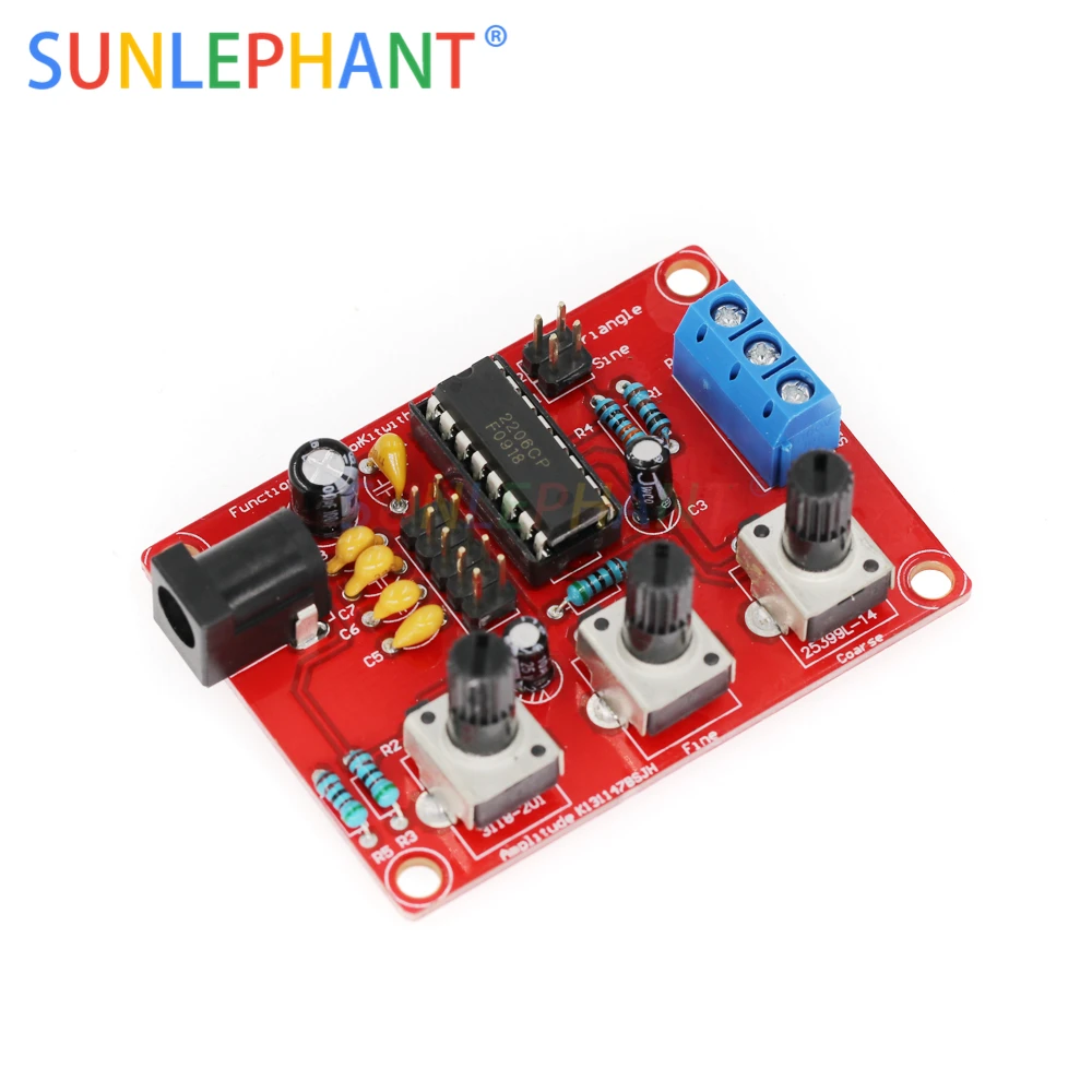 Функциональный генератор сигналов DIY Kit синус/треугольник/квадратный выход 1 Гц