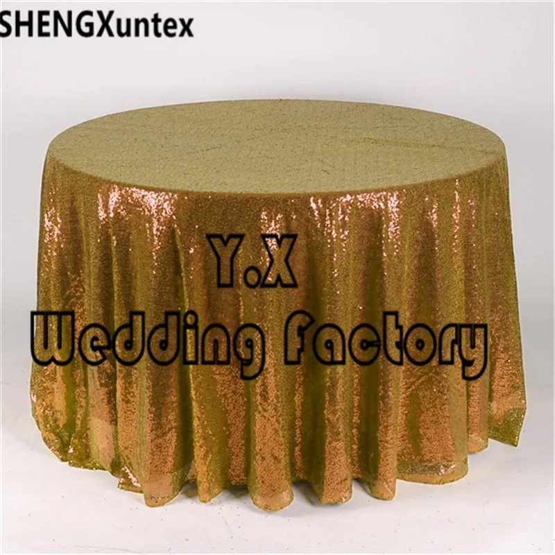

Good Quality Round Sequin Table Cloth Wedding Event Decoration
