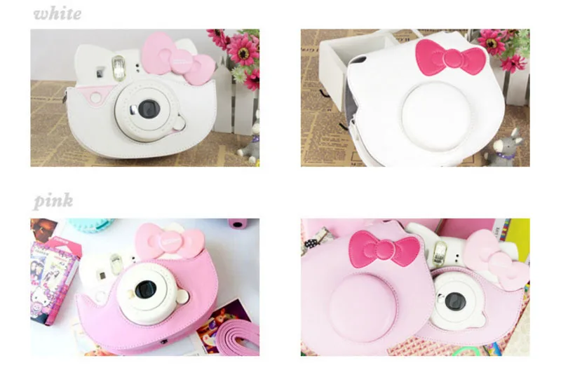 Fujifilm Instax hello kitty Аксессуары чехол для камеры Сумка 60 шт. наклейки линзы для селфи цветные фильтры пленки рамки набор
