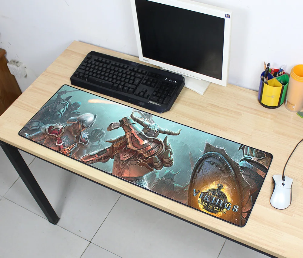 Игровой коврик для мыши Vikings War of Clans 900x300 мм самый дешевый эргономичный ноутбука и
