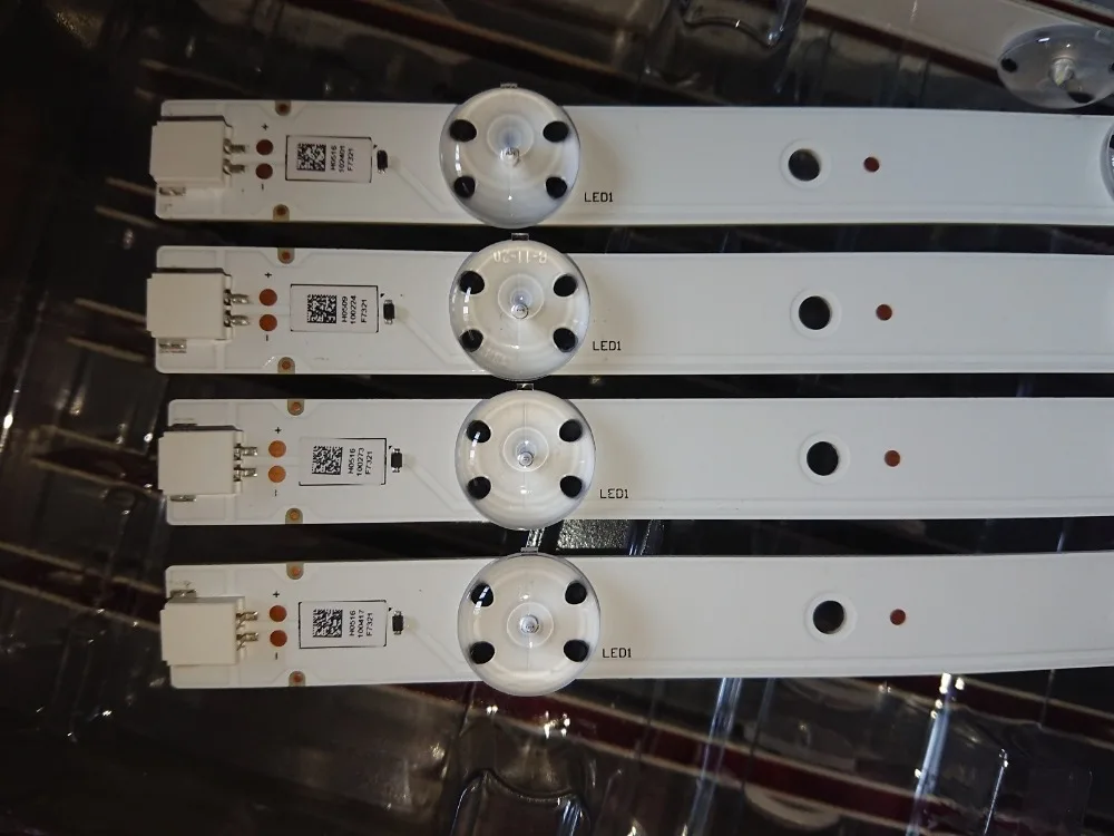 Новый 5 комплектов = 50 шт. 7LED 3В 610 мм Светодиодная подсветка полоса для Vizio E60U D3