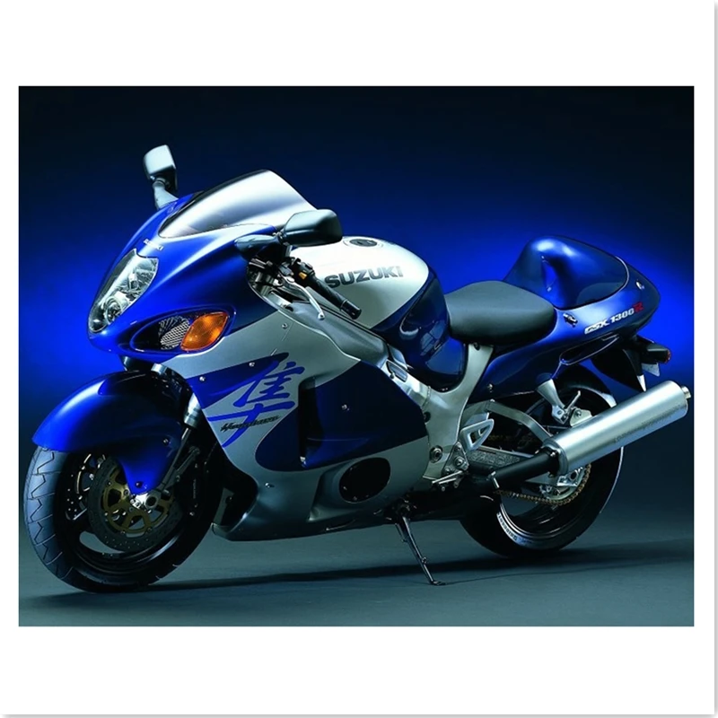 

Blue Light Motorcycle Drill full rhinestone diamond Needlework Wall sticker Decor Diamond cross-stitch kits Diamond embroidery