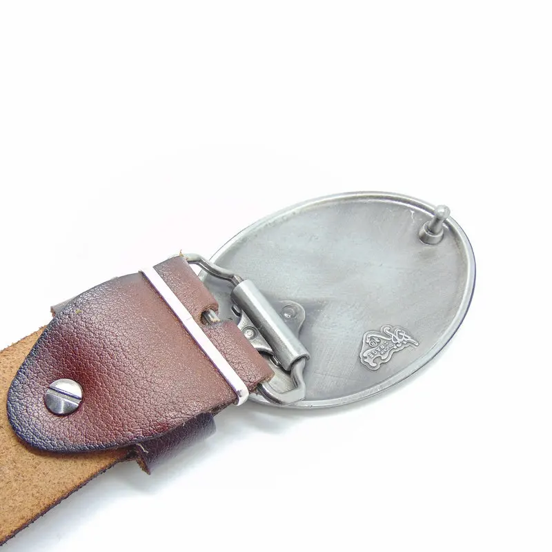 Western Cowgirl Women Belt Cross Concho Genuine Leather Brown Wide Belt for Women Oval Buckle Fashion Casual Appral Accessories