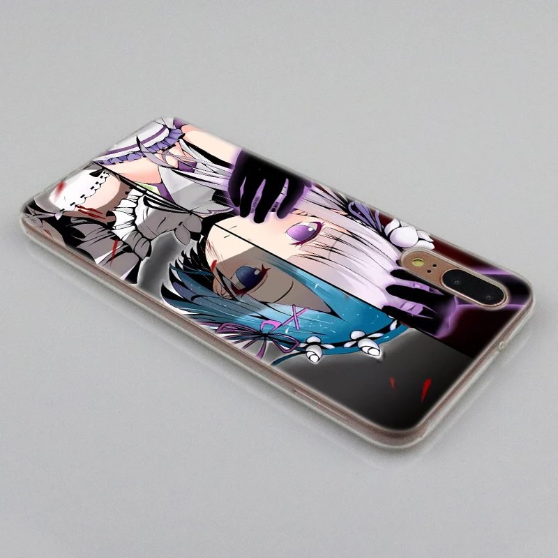 Аниме ReZERO Ram Rem Мягкий силиконовый чехол для Huawei P30 P20 P10 P9 P8 Lite 2017 Pro Mini P Smart 2019 Plus
