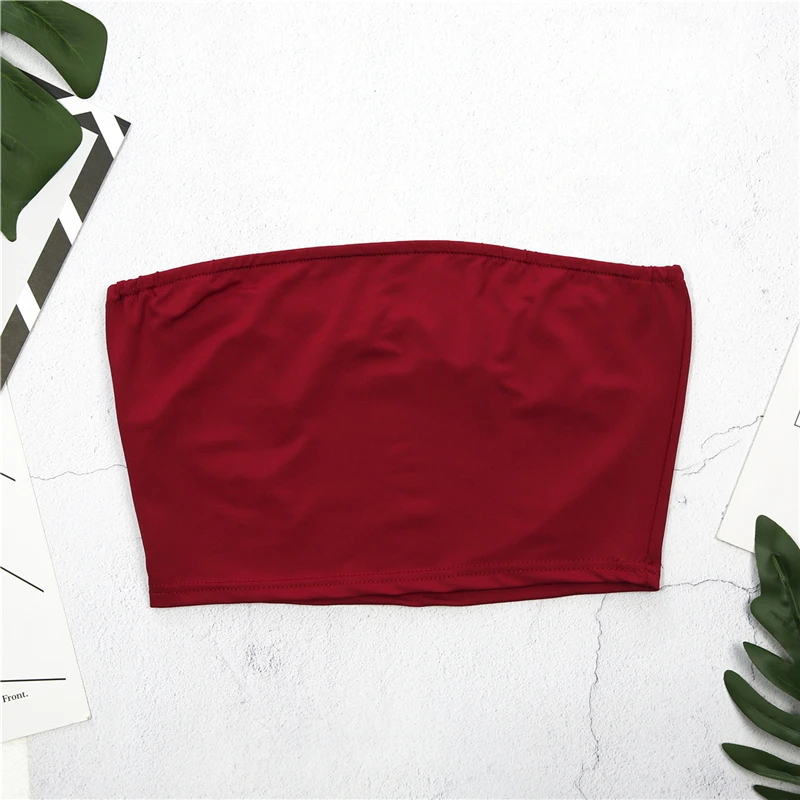 

Fashion Womens Cotton Off Shoulder Crop Tops Bandeau Lady Girls Slim Summer Vest Top Sleeveless Sexy Tanks Tees Tops Camis