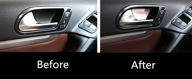 Нержавеющая сталь Межкомнатная дверь чаша крышка для Volkswagen Tiguan 2010, 11, 12, 13, 14, 15, 16 лет AA362