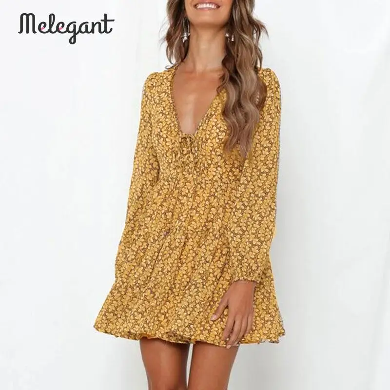 Платье с длинным рукавом mэлегантные Зимние Платья цветочным принтом| |