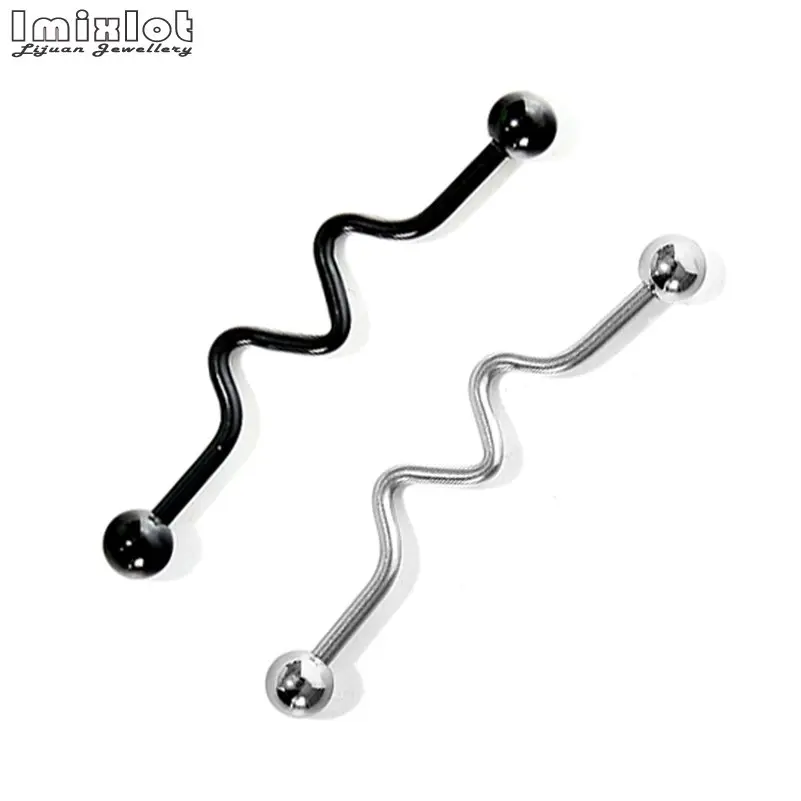 1 шт. смешанный стиль длинный промышленный пирсинг для хрящевой части уха из