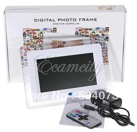 7&quot TFT-LCD Multi-functional Digital Photo Picture Movie Frame MP3 MP4 Player Alarm Clock Light Flashing Remote Control Desktop |