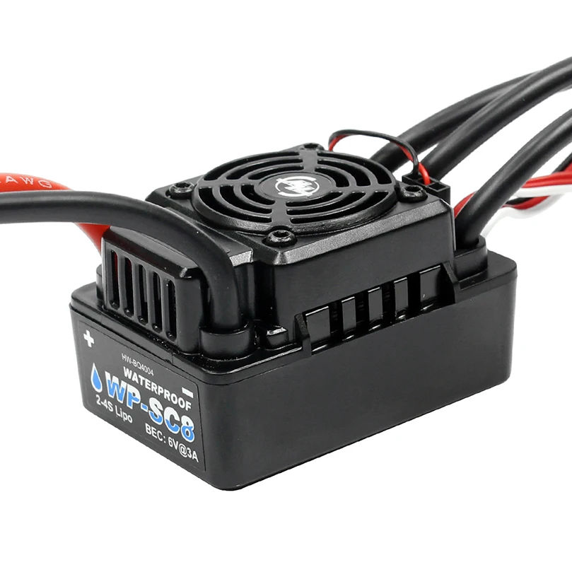 Контроллер скорости Hobbywing EZRUN WP SC8 120A водонепроницаемый бесщеточный ESC для