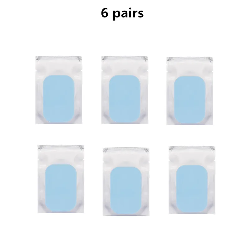 6 PAIRS GEL Электрический мышечный Стимулятор, вибратор, массажер, электроды, абдоминальный ABS EMS тренажер для бедер, фитнеса, ягодиц, формирователь, потеря веса - Цвет: 6 PAIRS GEL