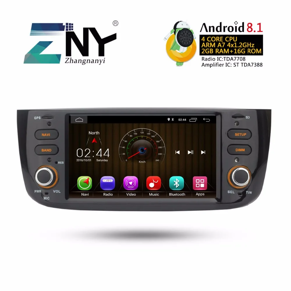 Android 8 1 автомобильный Стерео Авторадио для Fiat Grande Punto Linea 2012 2013 2014 2015 gps FM RDS