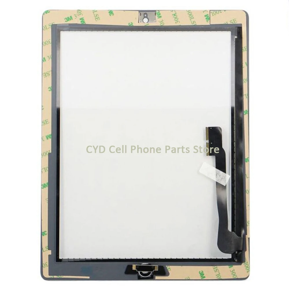 OEM качественный передний дисплей для iPad 3 сенсорный экран панель с кнопкой домой