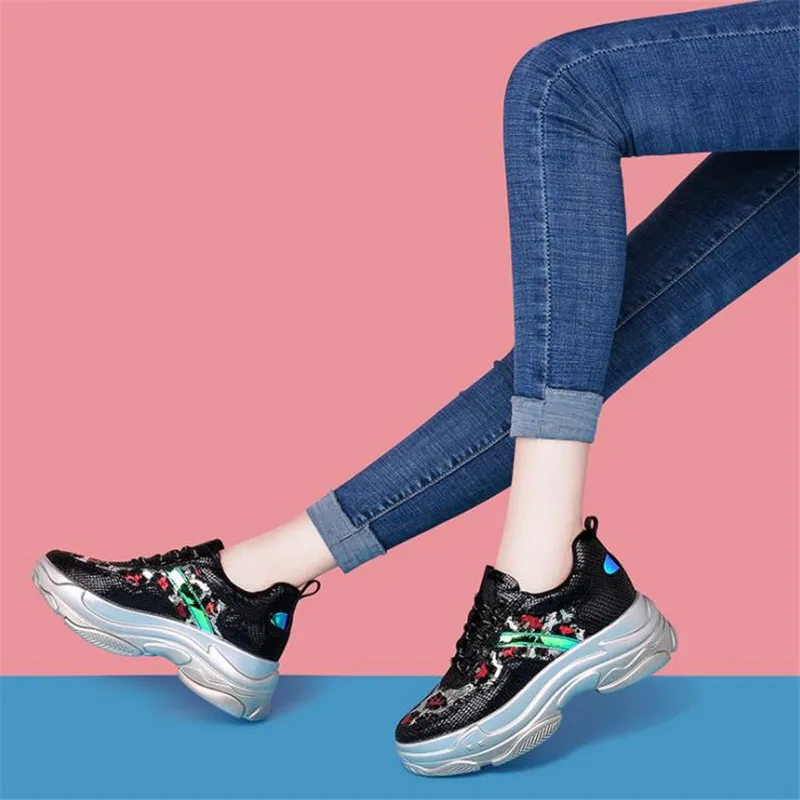 New women's single shoes fall winter fashion microfiber Lace-UP sneakers thick bottom round head comfortable women's shoes