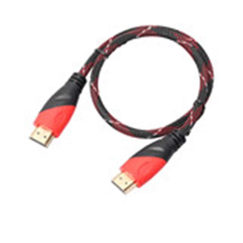 REXLIS нейлоновая оплетка кабеля HDMI 0 5 M 1 м 3 10 кабель 1080 P 3D для PS4 Xbox проектор HD ЖК