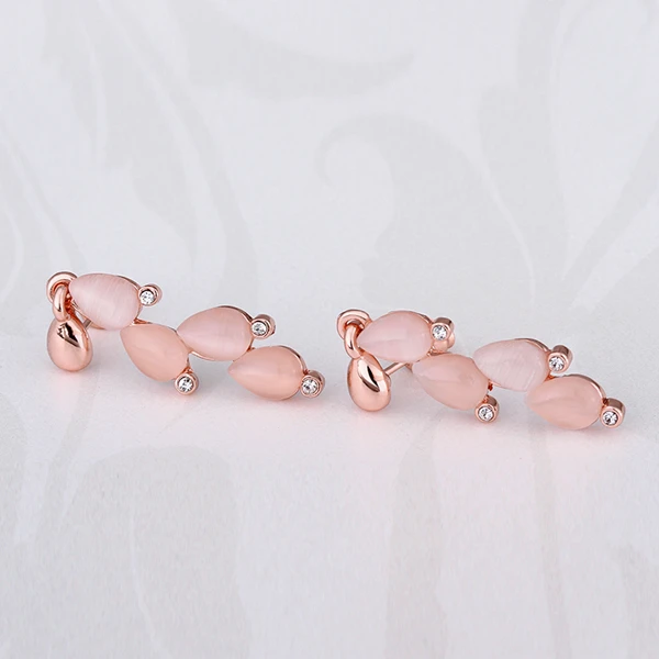 Модные серьги Ajojewel с опалом 2019 искусственных листьев для женщин