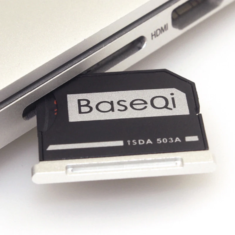 Оригинальный алюминиевый мини-накопитель BaseQi NinjaDrive Micro SD tf-адаптер для Macbook Pro retina