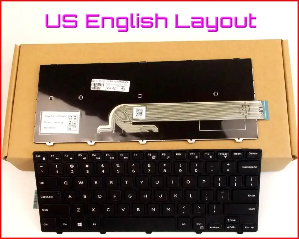 Новая английская версия для США клавиатура ноутбука Dell Latitude 3450 V147125AS1 SN8233 050X15 без