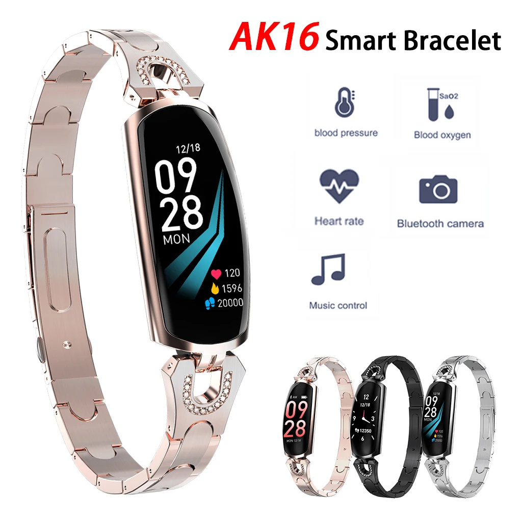 AK16 2019 Новые смарт часы женские IP67 водонепроницаемый монитор сердечного ритма для