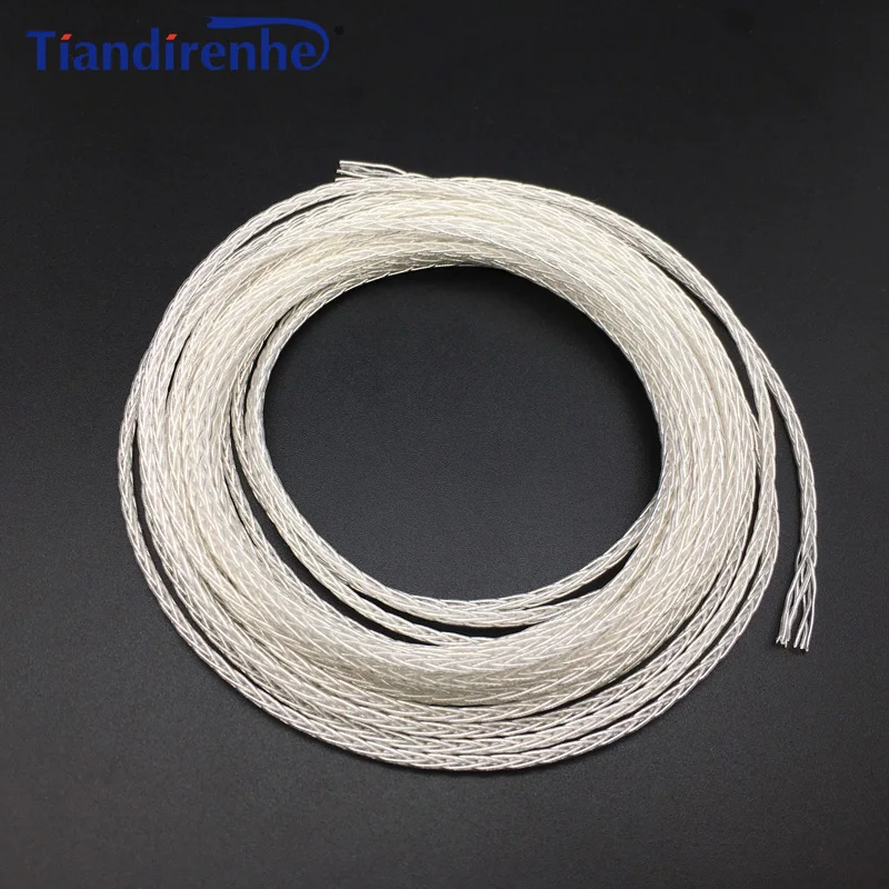 Tiandirenhe DIY наушников кабель 8 core стерео Бас Обновление Аудио провод для гарнитуры