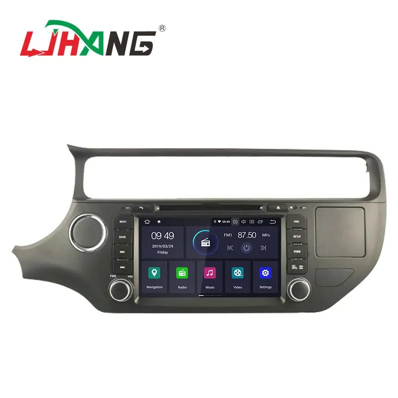 Автомобильный DVD плеер LJHANG 2 Din Android 10 для Kia Rio K3 2012 2016 Wi Fi мультимедийный