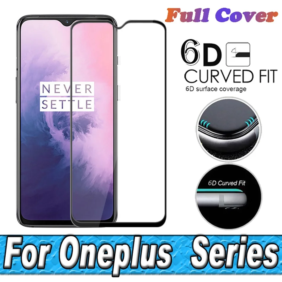 6D стекло для Oneplus 7 Pro 6T 6 защита экрана телефона One Plus 9H защитное 5D закаленное |
