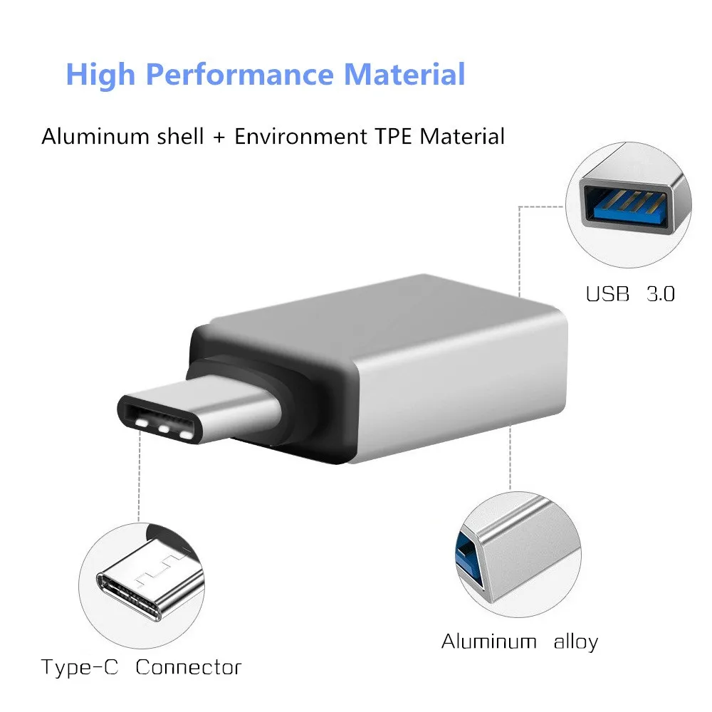Адаптер OTG type-C на USB для Xiaomi Mi 6/6c/6x/8/8Pro/8Se/9/A1 3 0 кабель адаптер конвертер | Мобильные