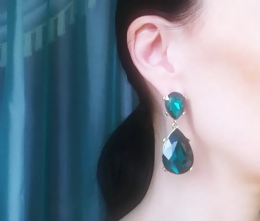 Большое Ювелирное Украшение Роскошные бусины стразы Мода Boho яркие серьги