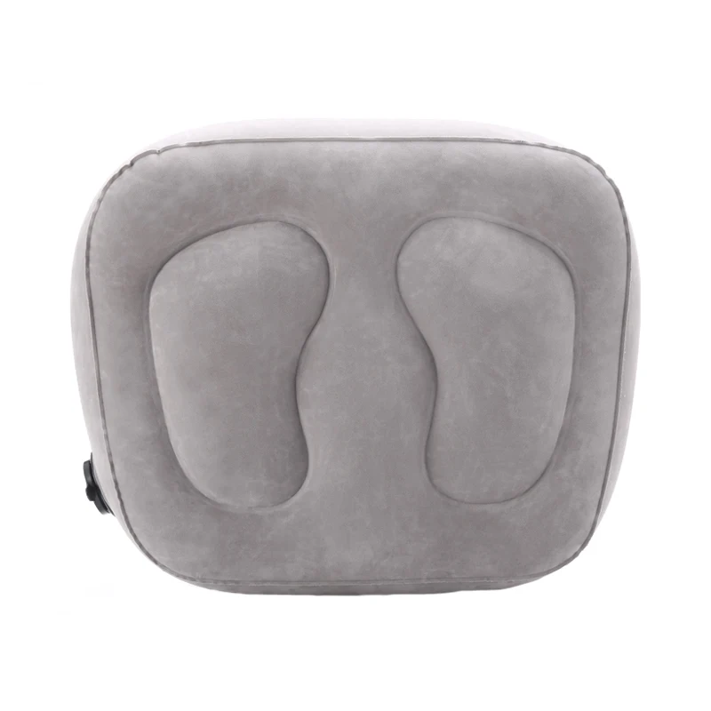 grey 1 layer Travelsky новейшие стекаются большой Клапан Путешествия надувные подножка Подушки детские для детей спать легко складной самолет сиденье Подушки - Цвет: grey 1 layer