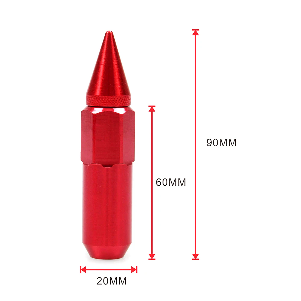 Колесные гайки для стайлинга автомобиля M12X1.5/M12X1.25 шипованные алюминиевые
