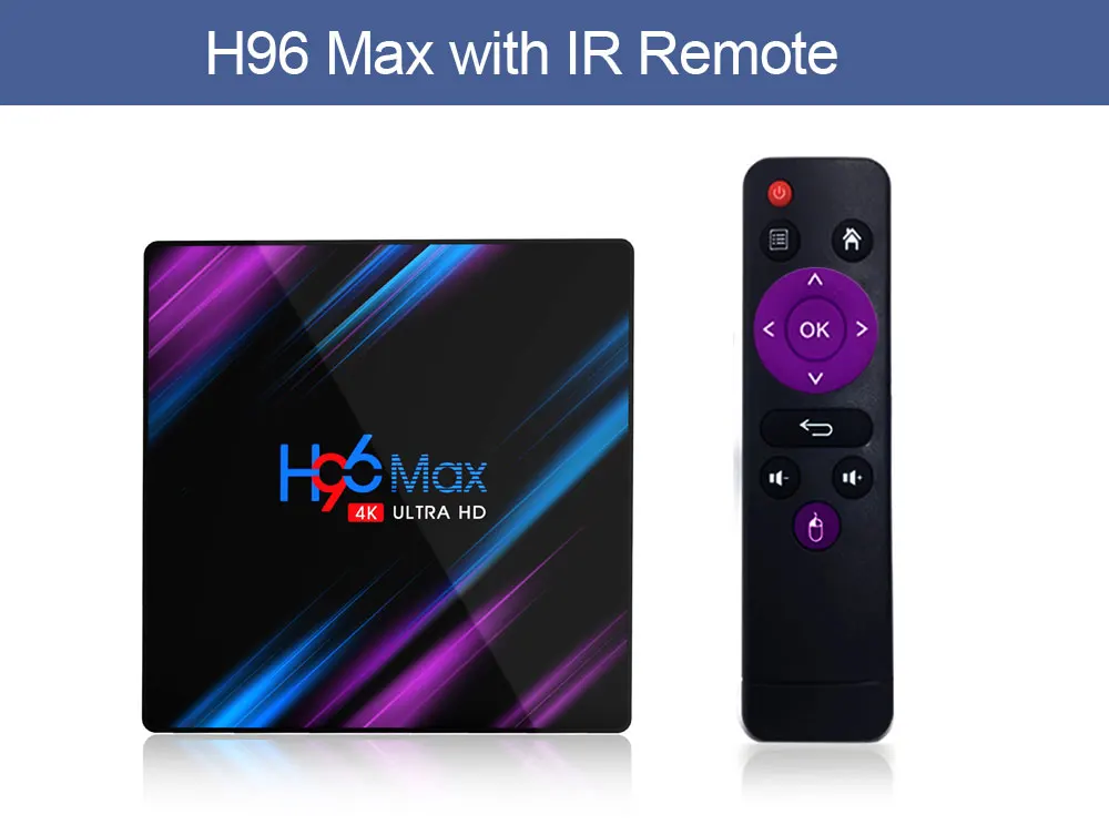 H96 MAX ТВ приставка Android 9,0 Rockchip RK3318 4G 32 GB 64 GB USB3.0 H.265 4 K Youtube Netflix google Play pk x96 Мини Смарт ТВ приставка