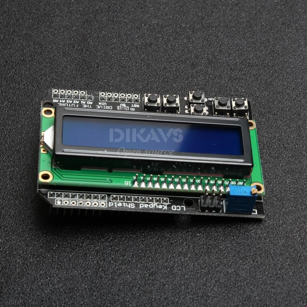 ЖК-клавиатура Щит 16x2 символьный дисплей для Arduino