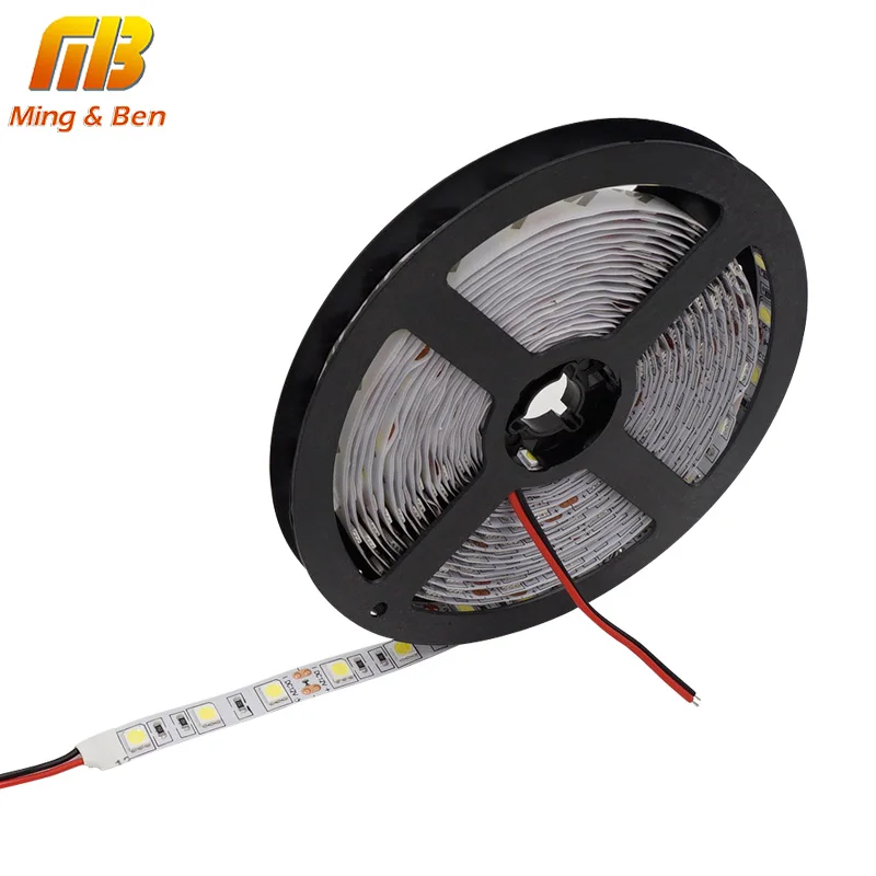 

5M LED Strip SMD5050 Flexible Light 60LEDs/m 12V DC WaterproofI P65 IP20 Adhesive Tape White Warm White Cold White RGB LED Strip