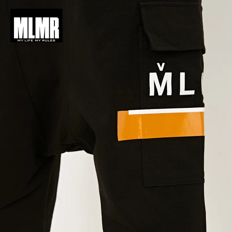 MLMR Мужские шорты из хлопка с буквенным принтом, стрейчевый пояс, шаровары, топ, мужские шорты | 218215532