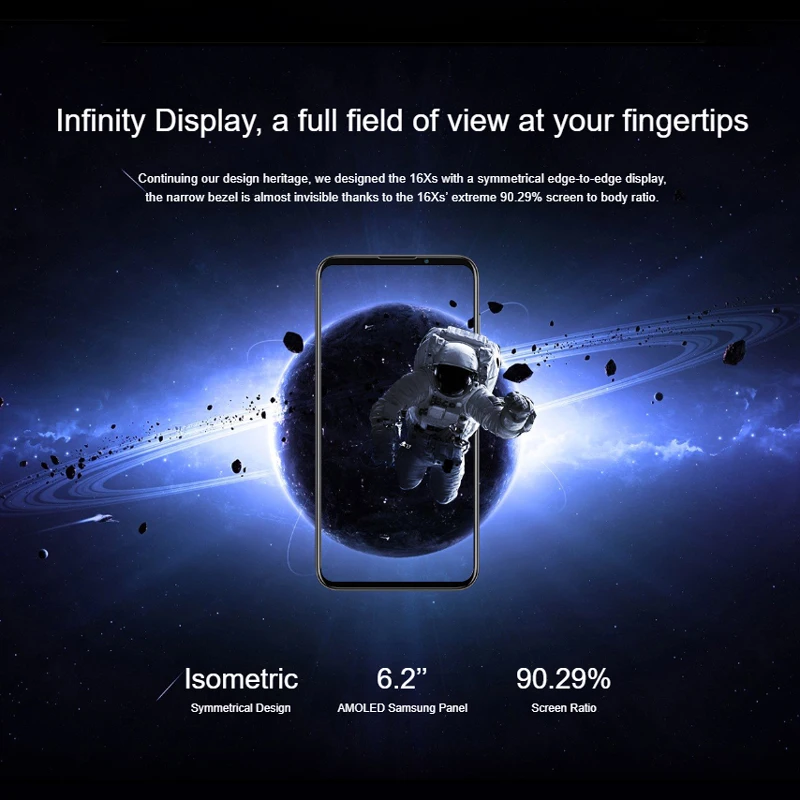 Оригинал Meizu 16XS 16 XS 6 ГБ 64 Snapdragon 675 смартфон 2 дюймов 48 МП тройная камера AI