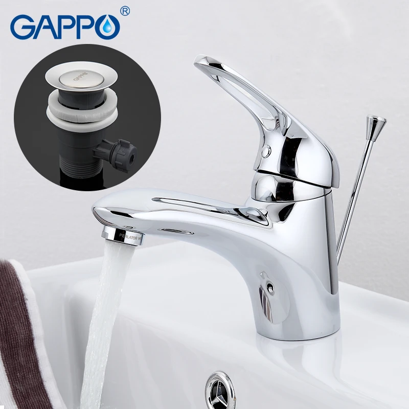 Смеситель для воды GAPPO G1038 латунный кран на раковину в ванную комнату современный