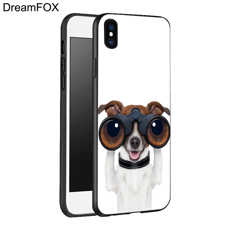 DREAMFOX K056 Danger Чихуахуа Черный Мягкий ТПУ силиконовый чехол для Apple iPhone 11 Pro XR XS Max X 8 7 6
