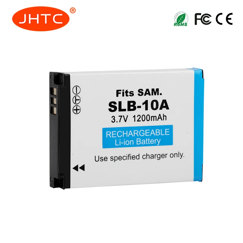 JHTC 1 шт. 1200 мА/ч SLB 10A запасная батарея для Samsung PL50 PL60 PL65 P800 SL820 WB500 WB550 HZ10W IT100 L100 L110 L200