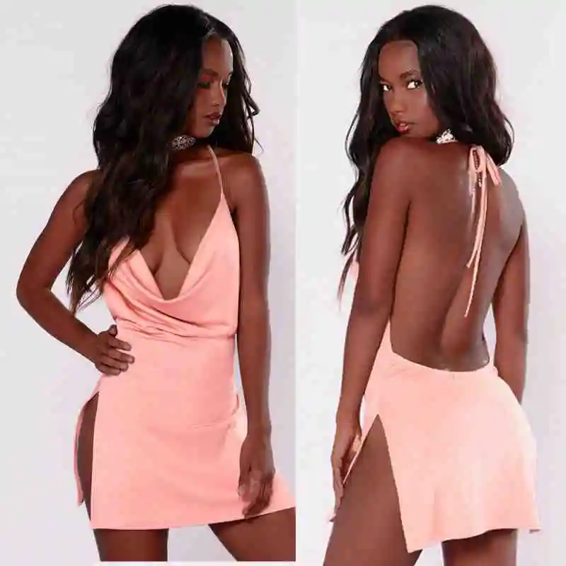 Женское короткое вечернее платье на бретельках облегающее Бандажное мини без