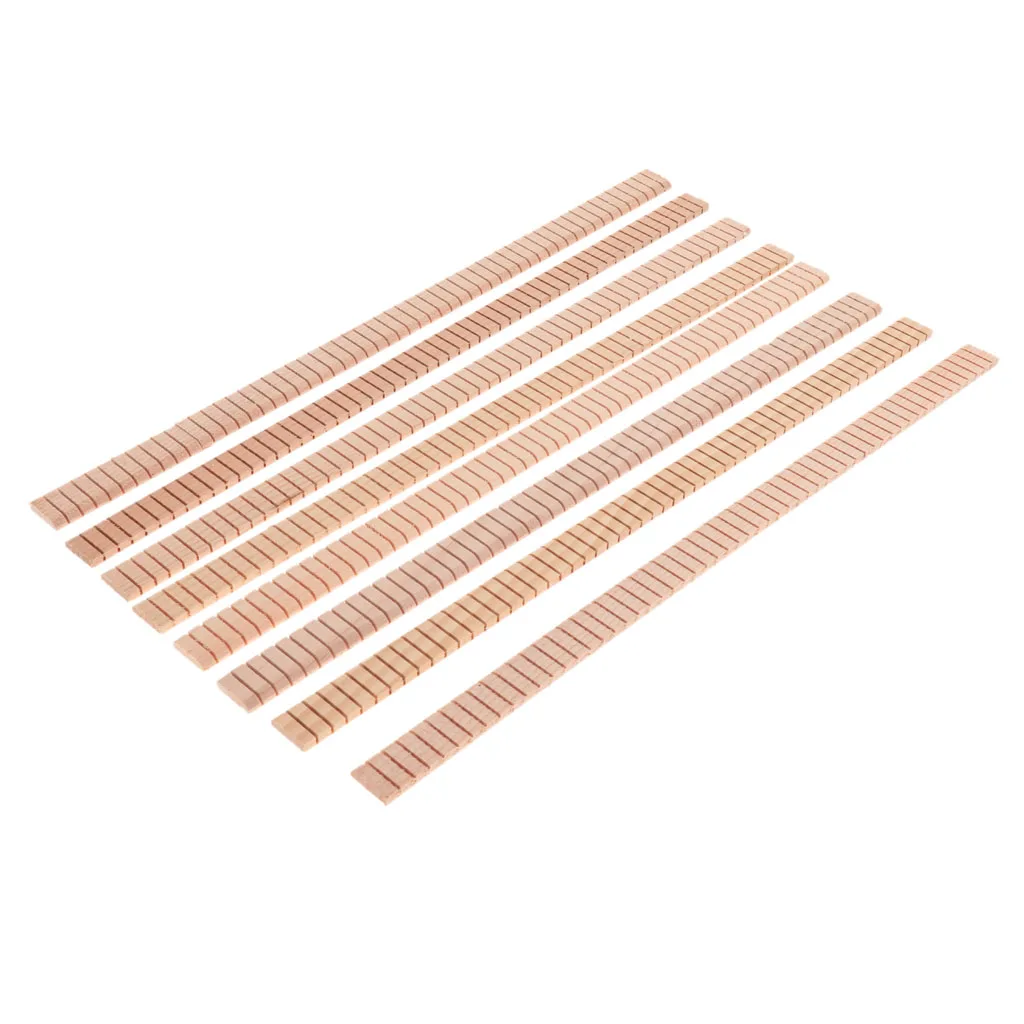 

8 Pcs Wood Guitar Binding Purfling Strip Edge Guitar Trim Inlay DIY Luthiers Tools Wood Guitar Decorative Replacement Accessory