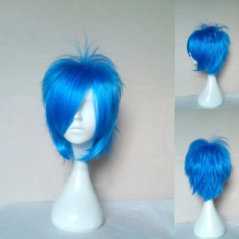 HAIRJOY Косплей Синий Красный блондин черный оранжевый розовый зеленый фиолетовый костюм парик синтетические волосы парики 12 цветов