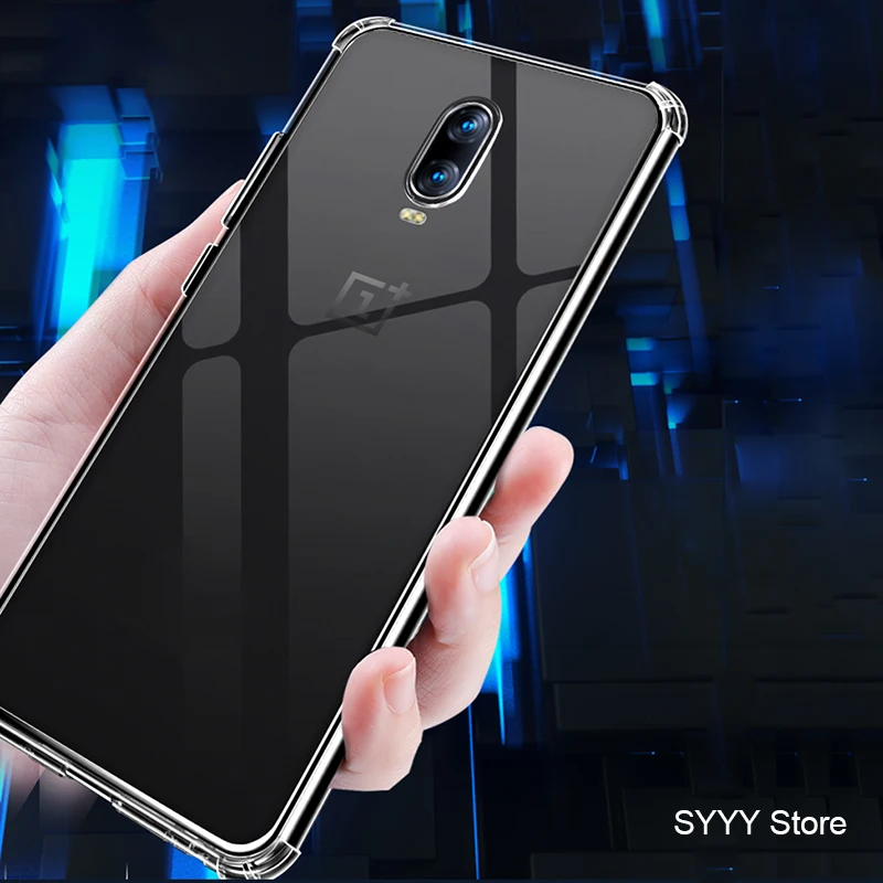 Anti-Knock Oneplus 6 6T 7 Pro Cases Original Transparent Clear Cover For 5 Silicone TPU Case One Plus 3T Soft Capa |