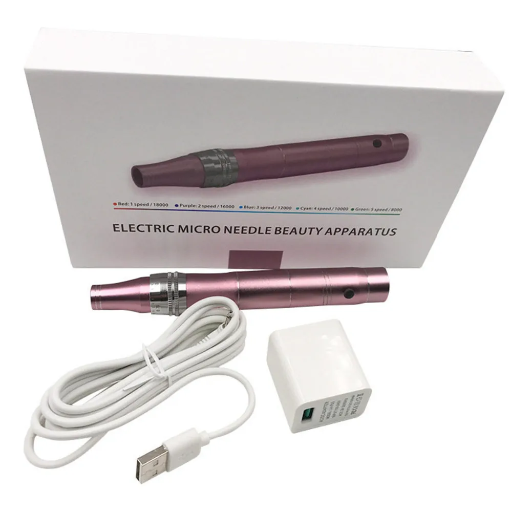 Dermapen микро крошечные 12pin иглы для ухода за кожей лица терапия для удаления шрамов уменьшение морщин устройство для удаления лица инструмент д-р Дерма ручка