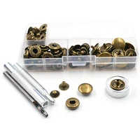 30 sets 15mm snap buttonsmanually install the tools clothing diy accessories metal jeans decorative button snaps rivets